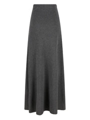pleated A-line skirt