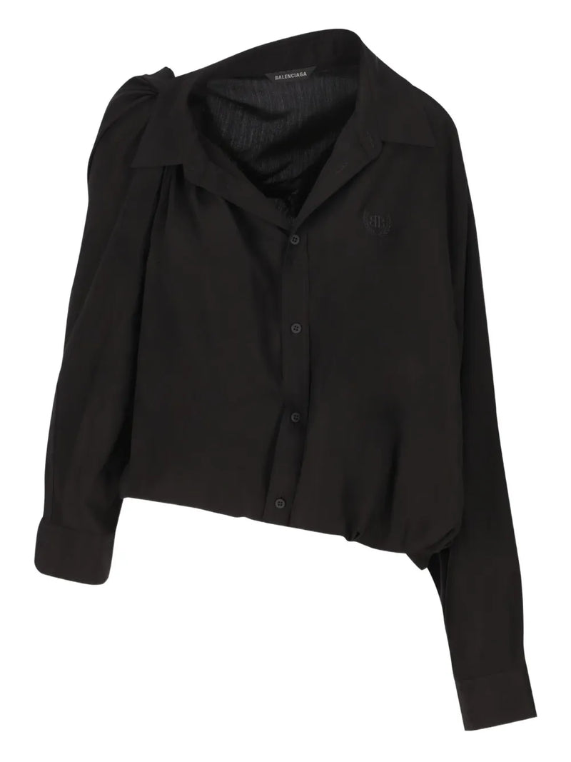 buttoned collared top