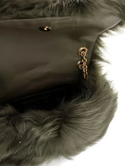 Jamie shearling shoulder bag