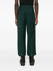 zip-detail trousers
