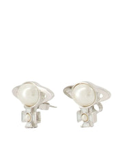 Orb pearl earrings