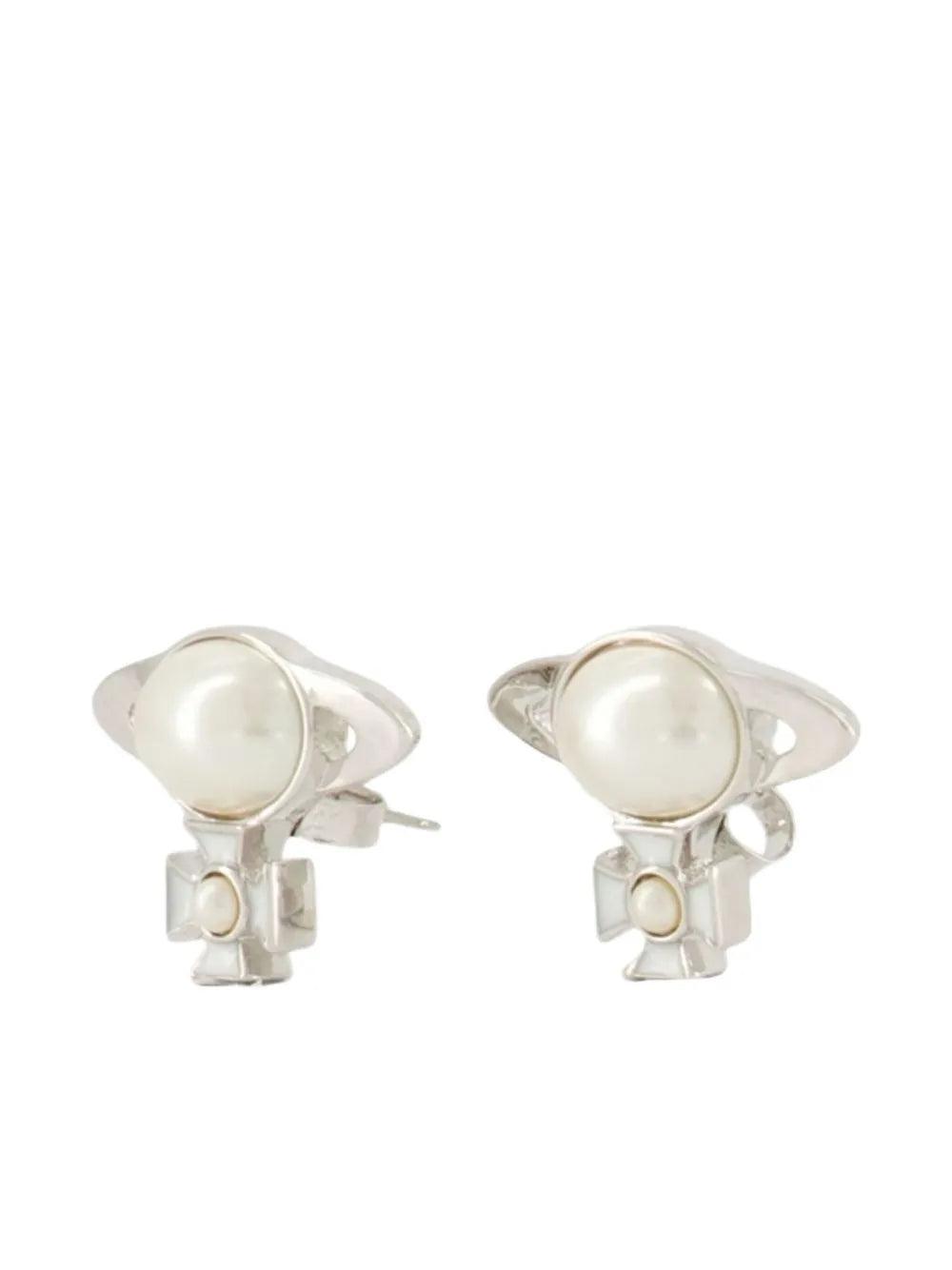 Orb pearl earrings