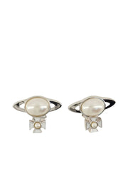 Orb pearl earrings