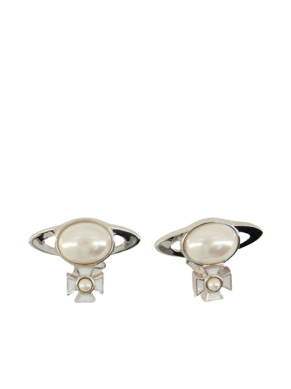 Orb pearl earrings