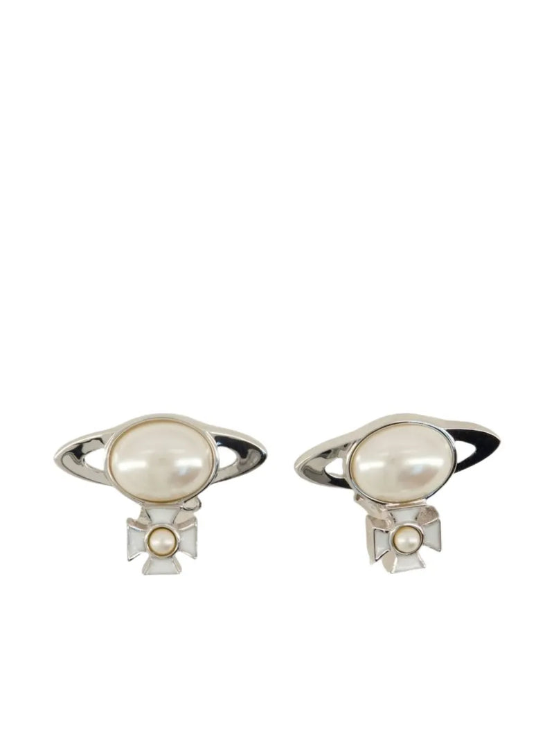 Orb pearl earrings