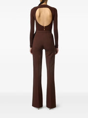draped button cupro top