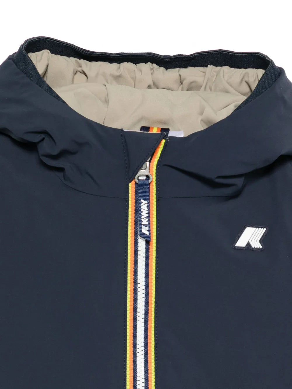 zip-up hooded jacket