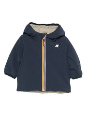 zip-up hooded jacket