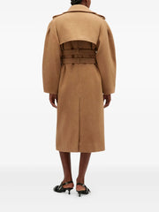 belted double-breasted coat
