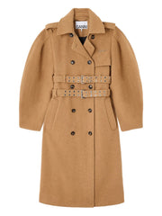 belted double-breasted coat
