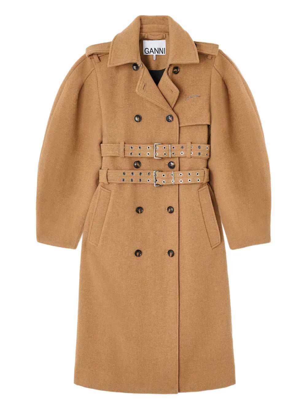 belted double-breasted coat