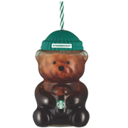 Starbucks Bear Bearista Glass Tumbler Cup