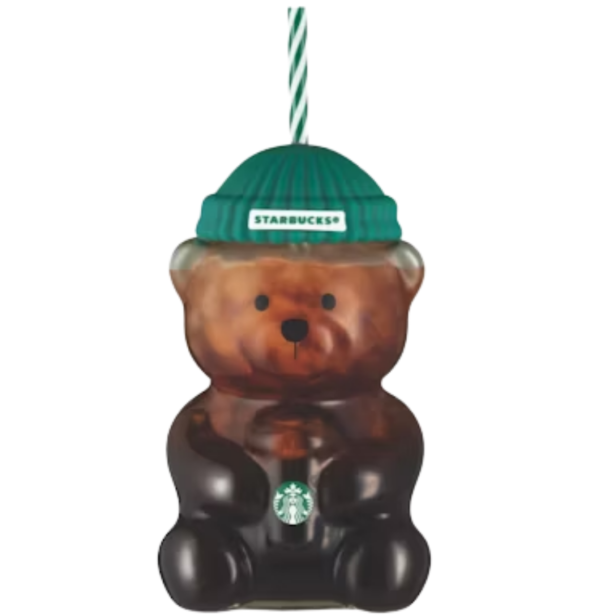 Starbucks Bear Bearista Glass Tumbler Cup