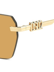 logo-detail geometric sunglasses