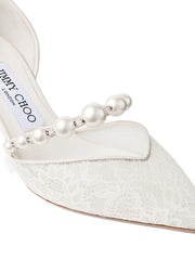 Aurelie pearl-embellished pumps
