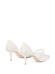 Aurelie pearl-embellished pumps