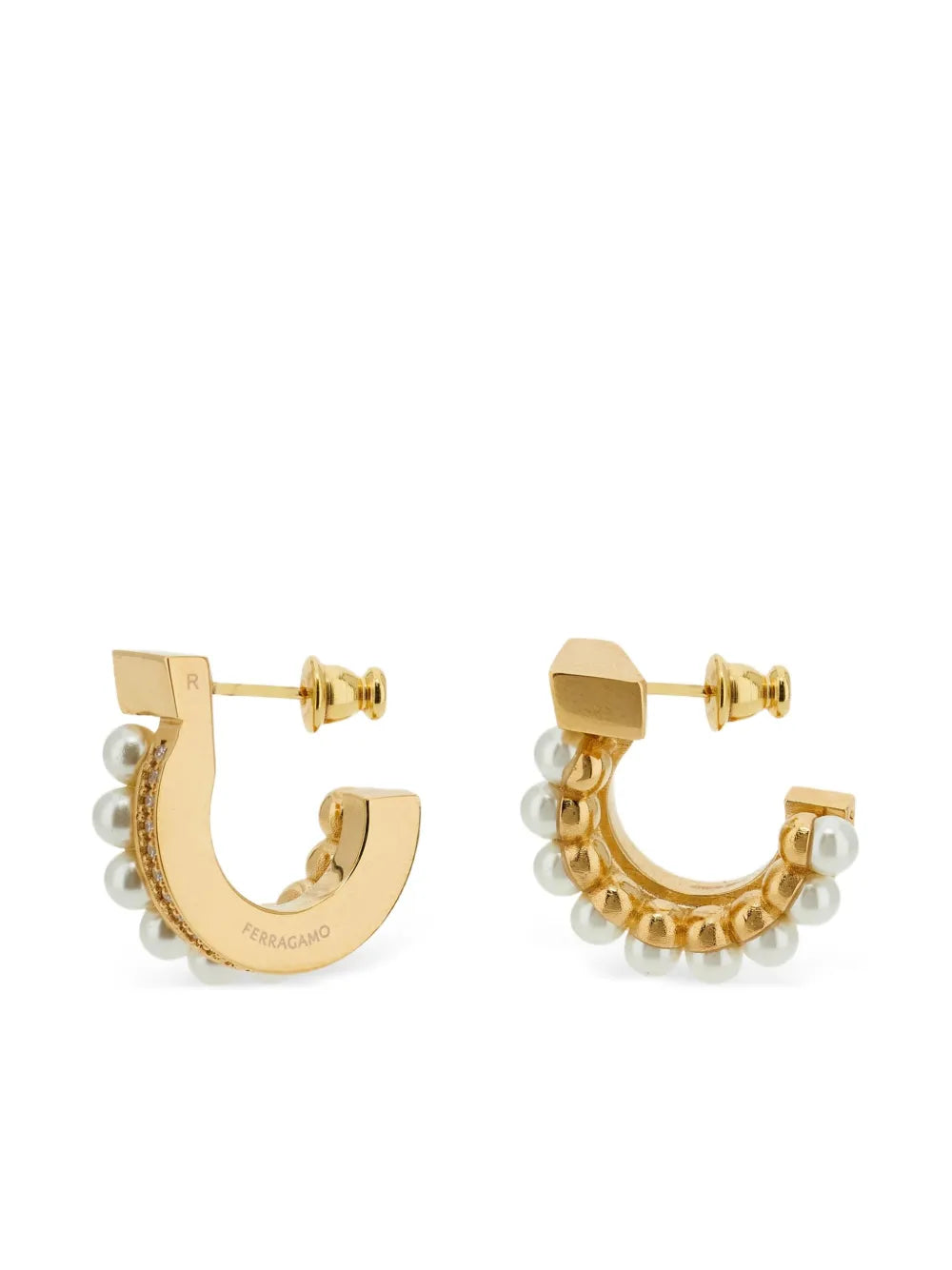 Pearl stud earrings