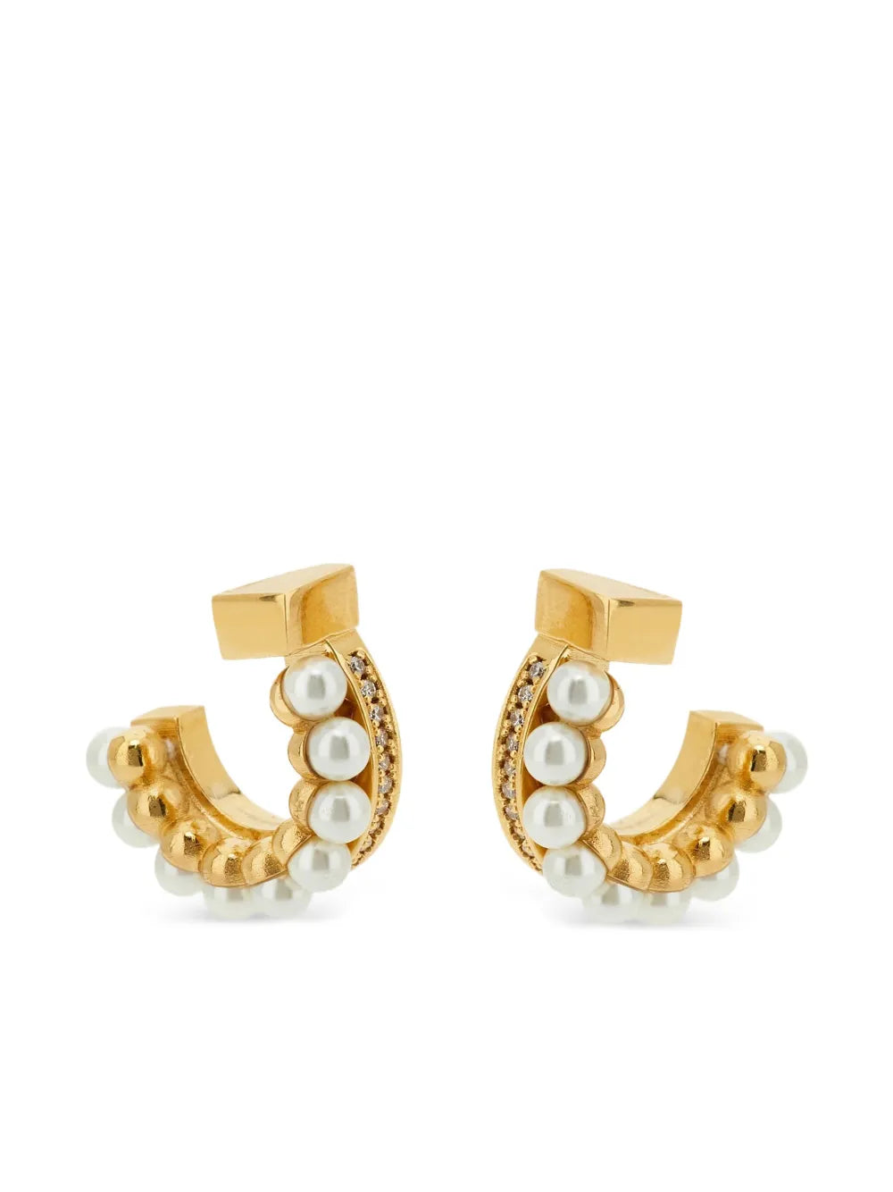 Pearl stud earrings