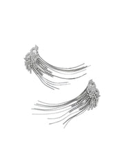crystal logo earring