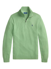 half-zip cotton sweater
