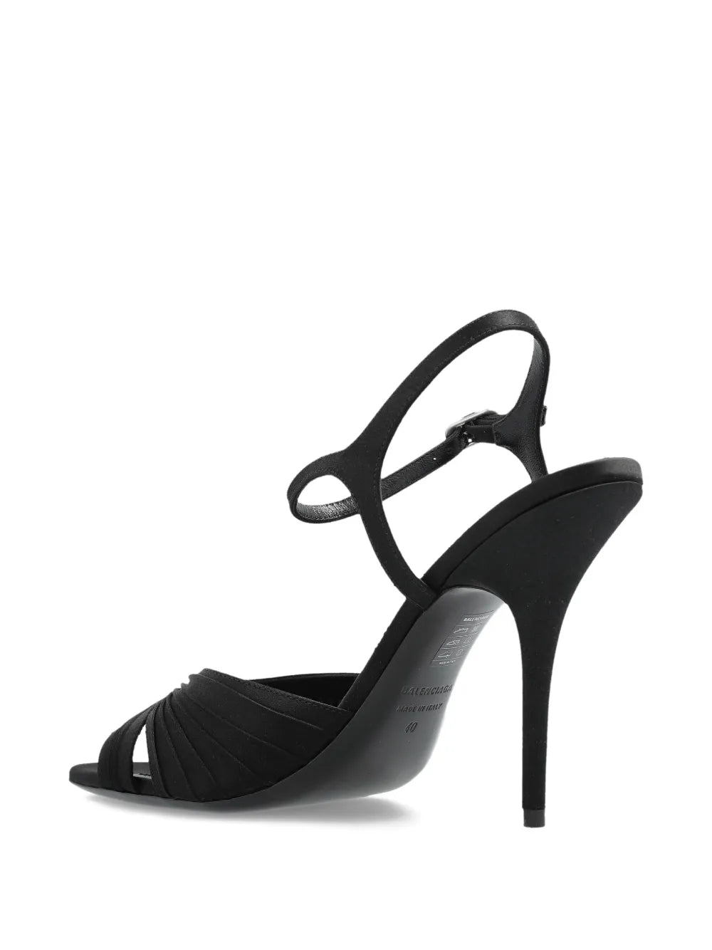 Plissé Dynas heeled sandals