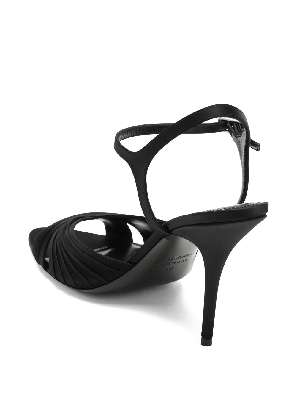 Plissé Dynas heeled sandals