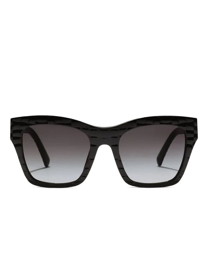 DG Crossed textured square-frame sunglasses