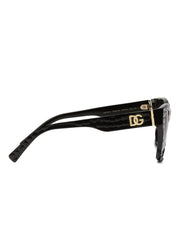 DG Crossed textured square-frame sunglasses