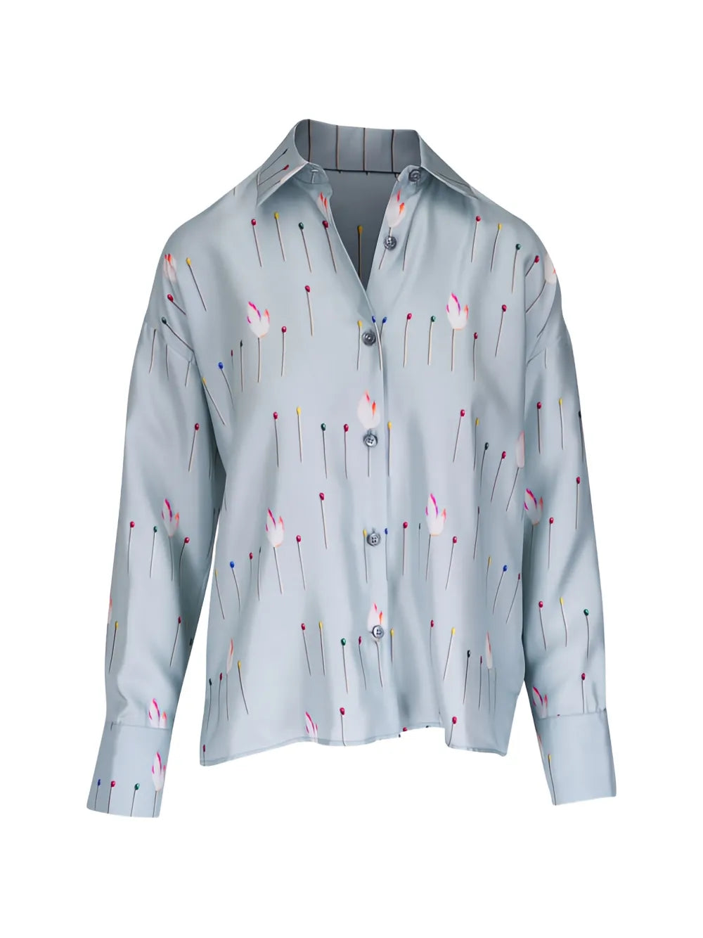 printed silk shirt