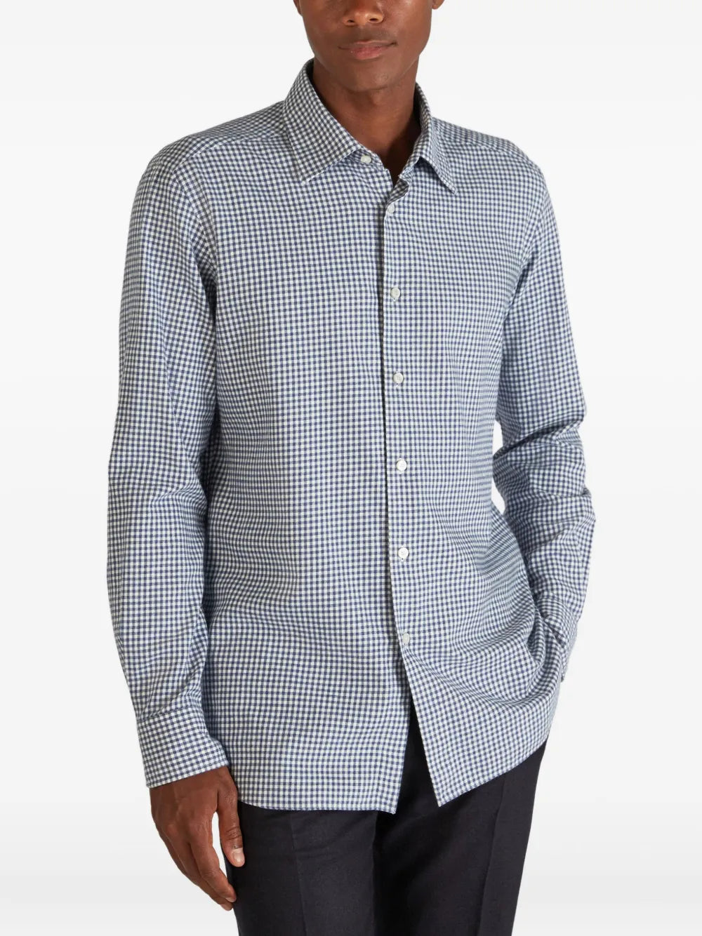 checked flannel shirt