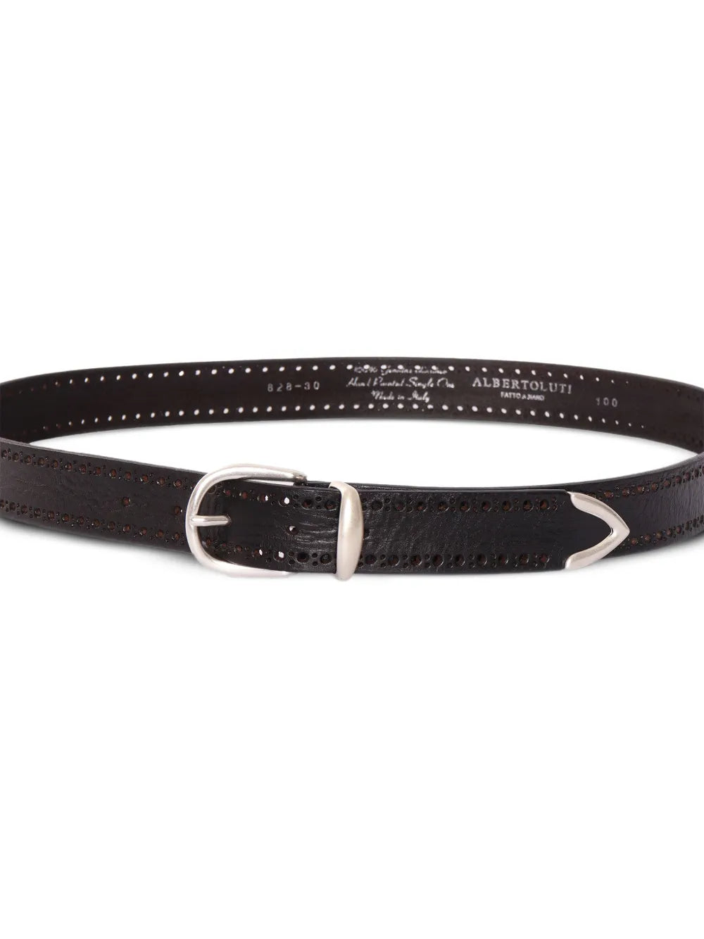 perforated leather belt