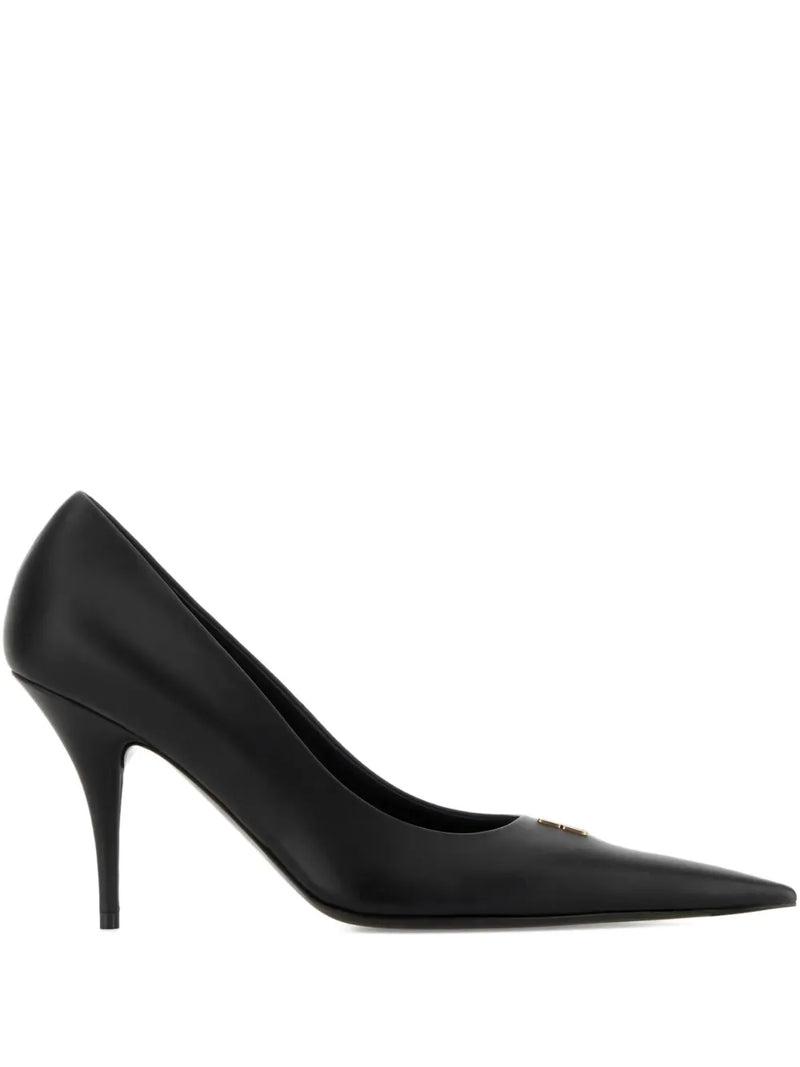 90mm Avenue BB Editor leather pumps