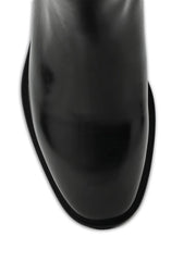 round-toe belted boots