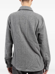 cashmere chest-pockets shirt