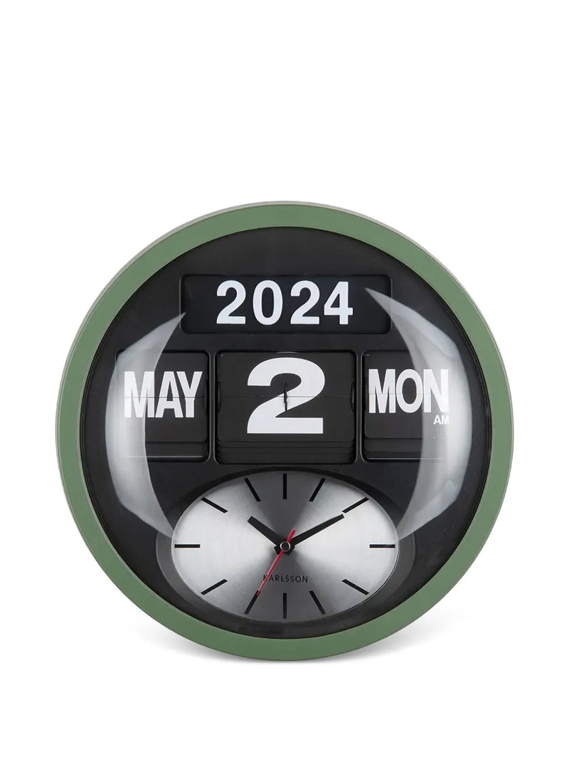 date-display wall clock