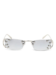 studded rectangle sunglasses