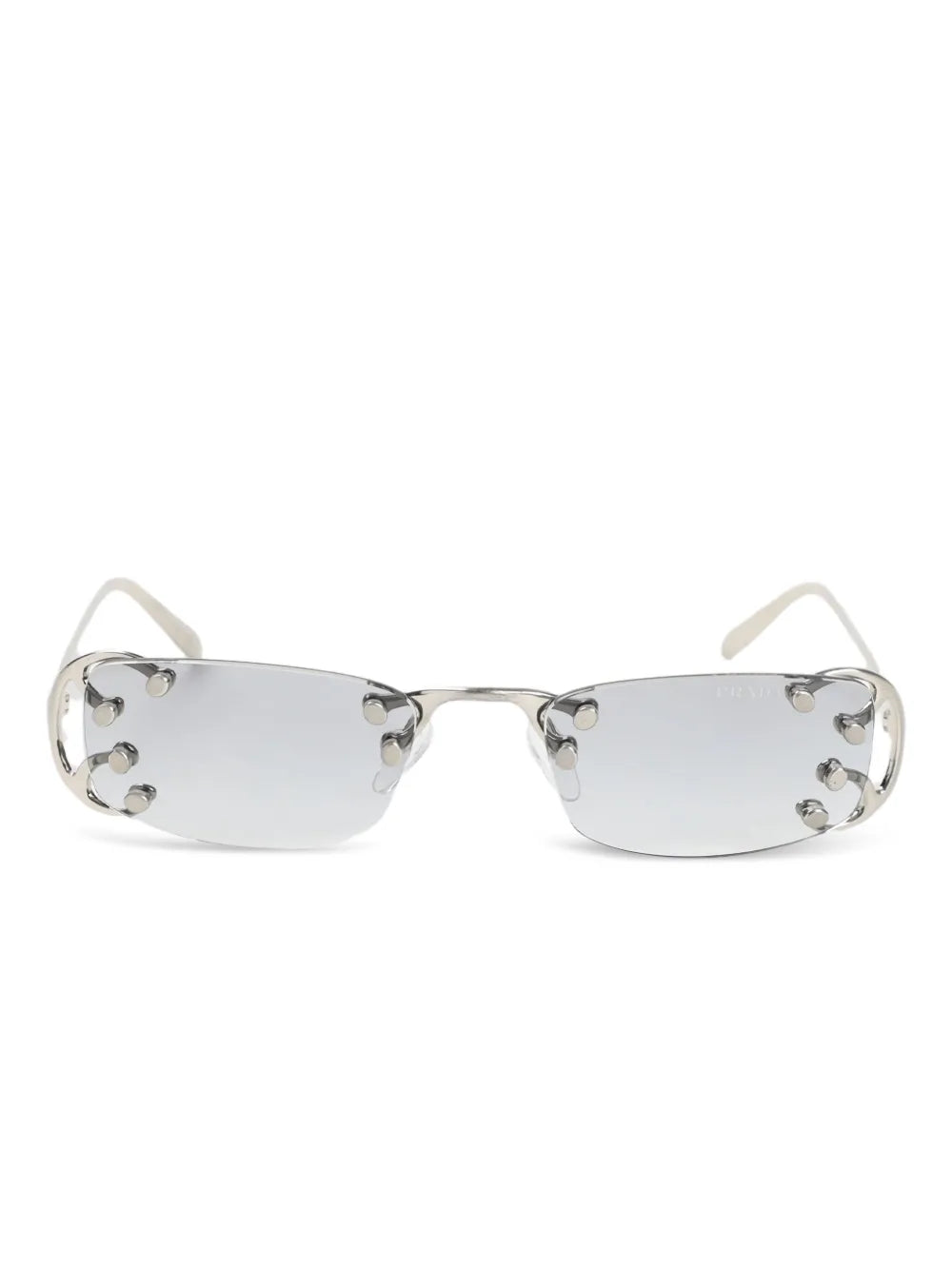 studded rectangle sunglasses