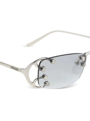 studded rectangle sunglasses