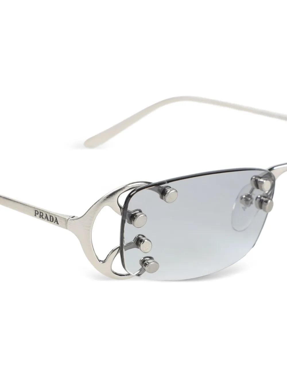 studded rectangle sunglasses