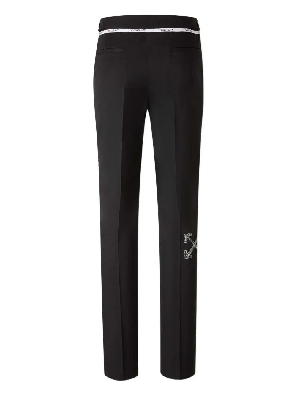 logo-embroidery trousers