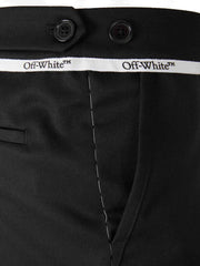 logo-embroidery trousers