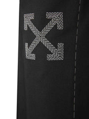 logo-embroidery trousers