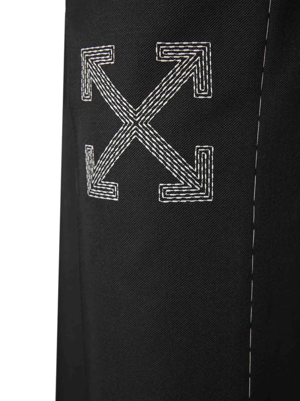logo-embroidery trousers