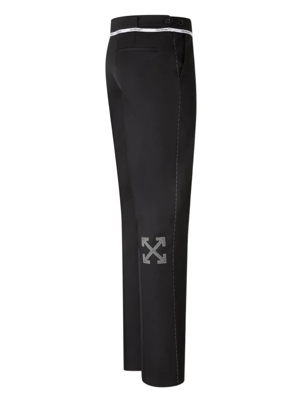 logo-embroidery trousers