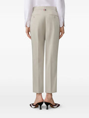 cotton tailored trousers