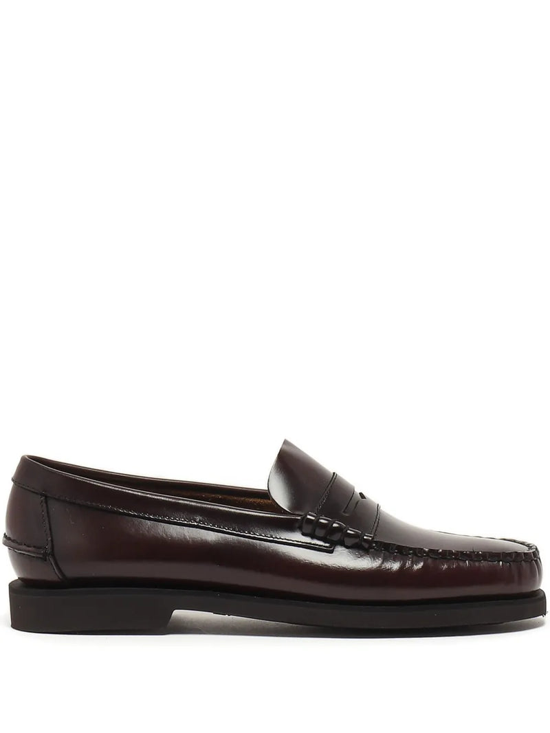 Dan Po leather penny loafers