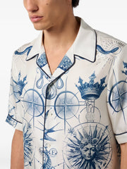printed silk shirt