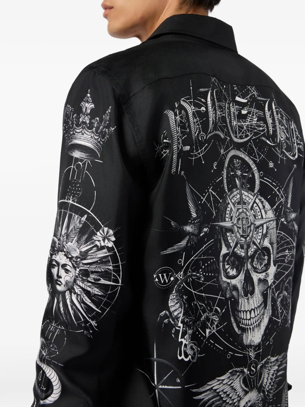 printed silk shirt