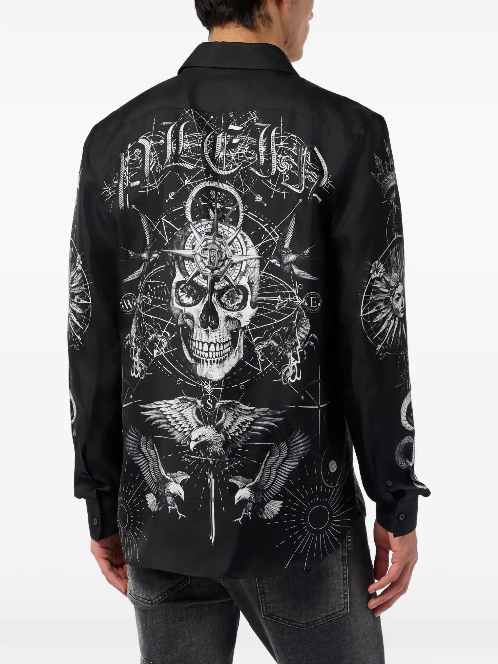 printed silk shirt