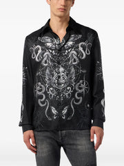 printed silk shirt